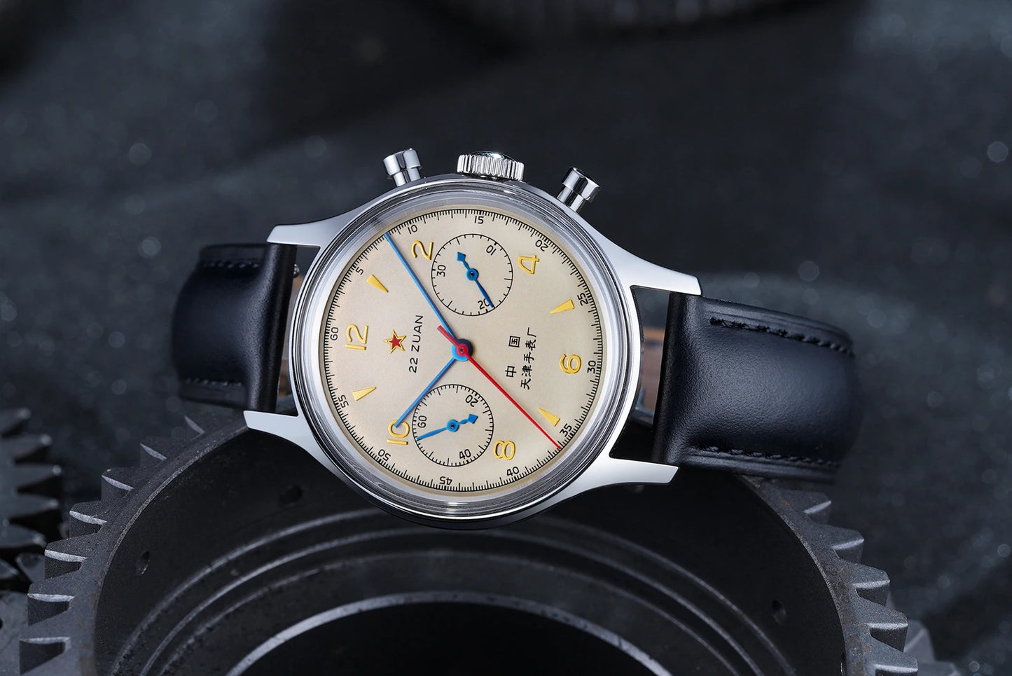 Relógio mecânico masculino Seagull 1963 International Edition Pilot Clock ST1901, cronógrafo retro de pulso, aviação da Força Aérea, novo