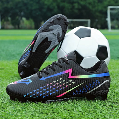 High Quality Mens Soccer Shoes Society Ultralight Turf Soccer Cleats Sneakers Training Football Boots Chuteira Campo 35-45