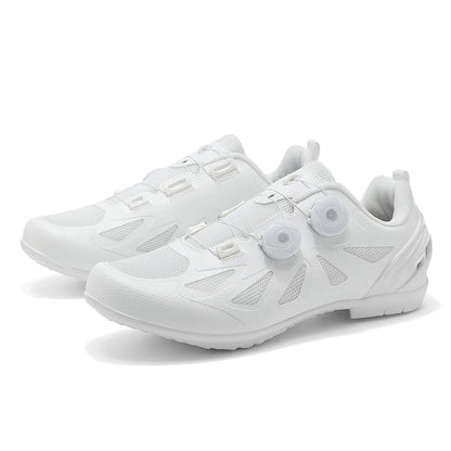 Zapatillas de ciclismo de montaña para hombre sin cierre, sin calas, para bicicleta de carretera RB Speed; zapatillas de ciclismo sin calas, tipo sneaker, para pedales planos MTB, mujer
