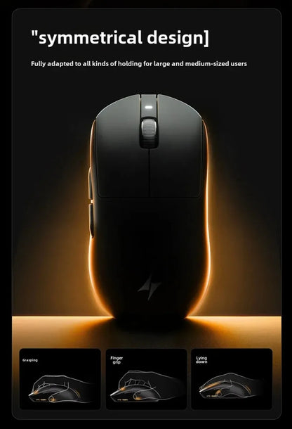Mouse gaming wireless Bluetooth ATK Dragonfly A9, design ergonomico, risposta rapida, PAW3950 Ultra, 800mAh, leggero, 8KHz, eSport