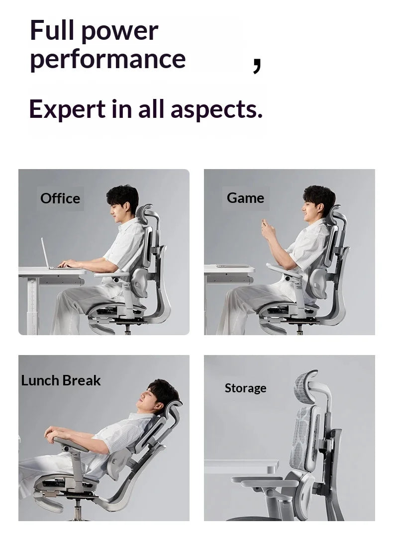 Silla de oficina de malla ergonómica ejecutiva para ordenador y gaming, mueble moderno giratorio con ruedas ajustable, silla gaming ergonómica