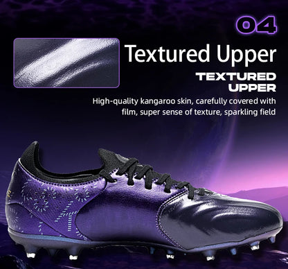 Kelme Kangaroo Leather MG Soccer Shoes Professional Match Sports Football Shoes Outdoor Anti-Slip Football Boots