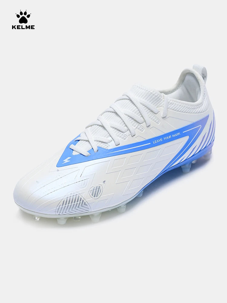 Kelme Football Shoes Men's Glimpse MG Adult Game Short Stud Football Shoes Professional Training Artificial Grass Sports Shoes