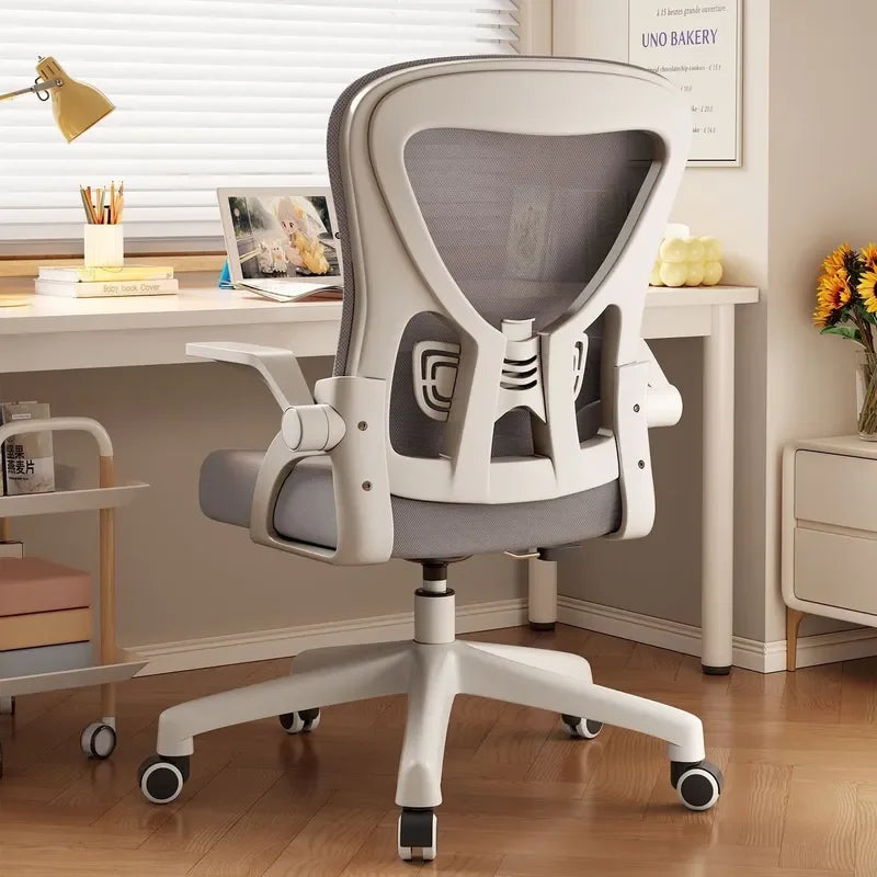 Chaise de bureau confortable pour le travail assis à domicile, chaise de personnel, chaise de dortoir, chaise de correction de la posture pour l'étude