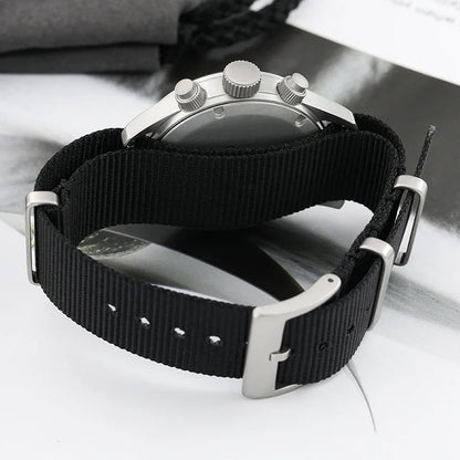Orologio cronografo al quarzo Militado VK61 VK67, 39mm, cassa in acciaio inox 316L, 3 quadranti, impermeabile 100M, orologio militare multifunzione