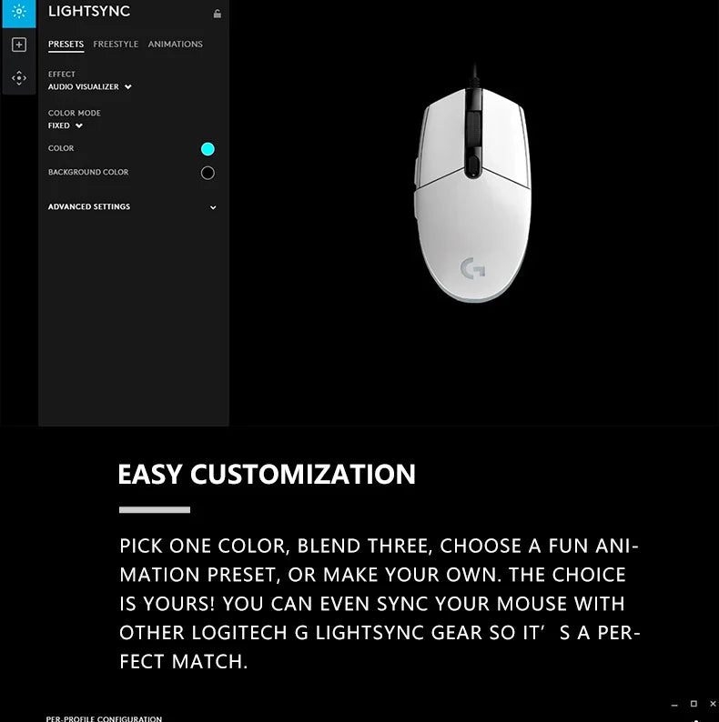 Logitech G203 Wired Gaming Mouse, Esports-Grade, 6 Programmable Buttons & Multi-Color for Competitive Games