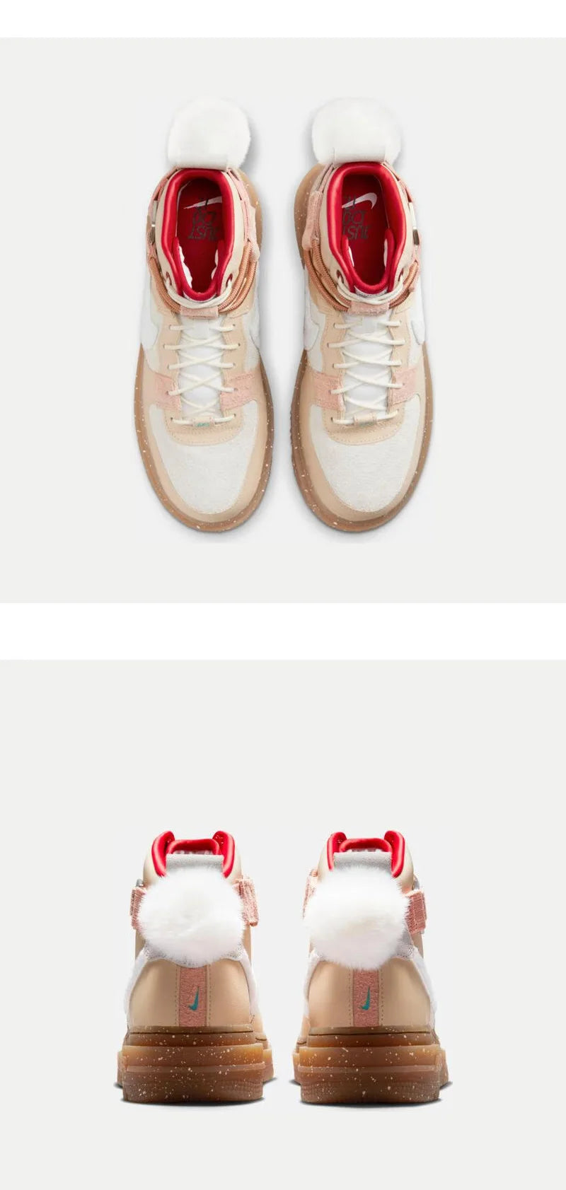 Sneakers alte da donna Nike originali AF1 HI UT 2.0 GCEL FD4343-102