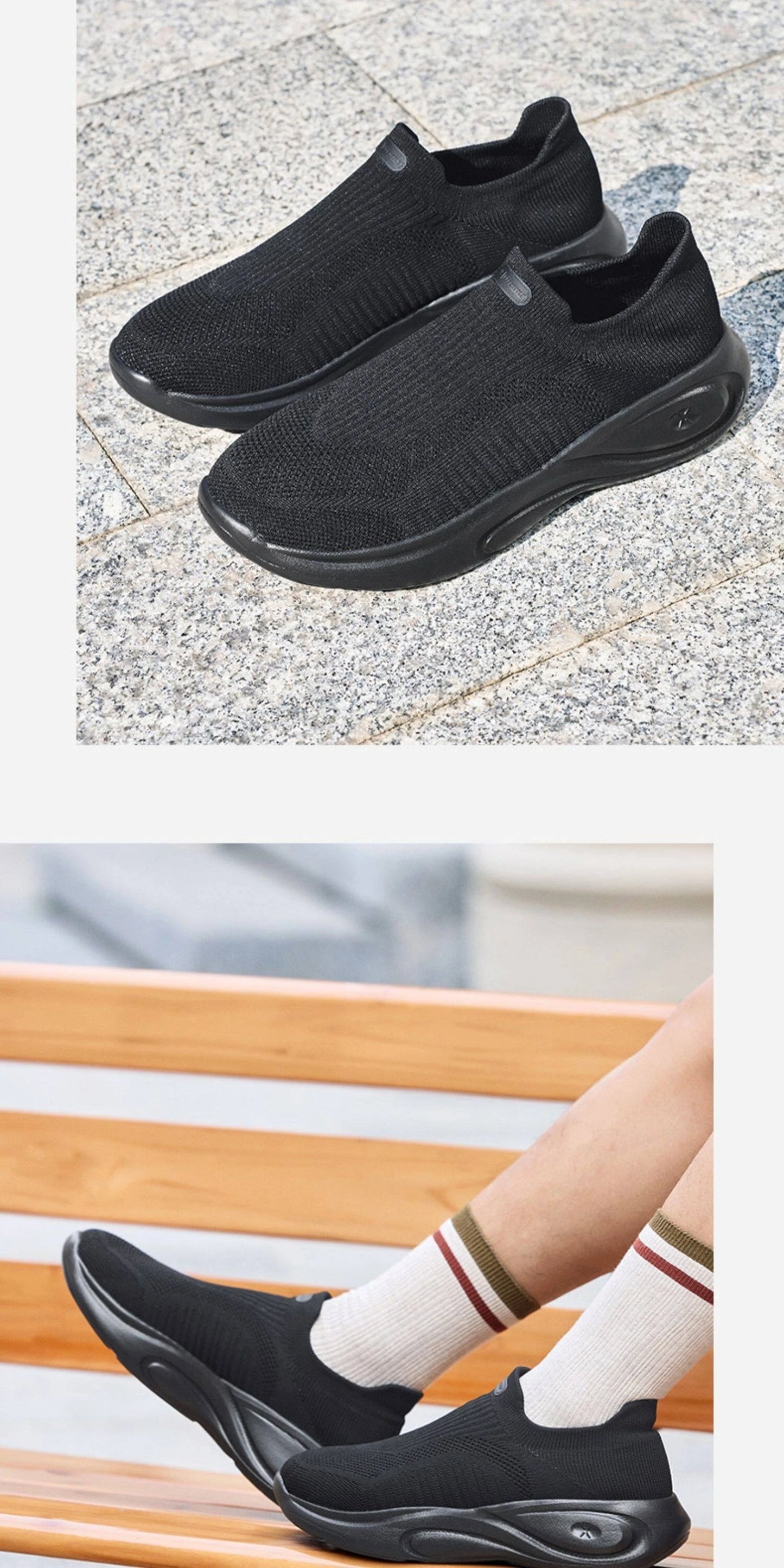 Xtep Anti-Slip Lightweight Soft Mid sole Rebound For Male Breathable Comfortable Casual Shoes 874219320013