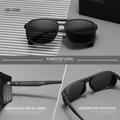 Lunettes de soleil polarisées de la marque KINGSEVEN, design classique, protection UV400, pour hommes et femmes, lunettes de sport et de plein air
