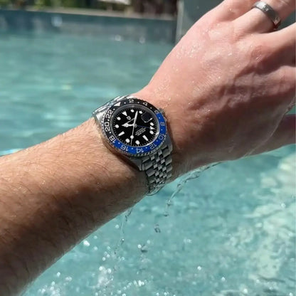 Orologio PAGANI DESIGN GMT 40MM da uomo, di lusso, con vetro zaffiro AR, movimento meccanico automatico, lunetta in ceramica, impermeabile 100M, idea regalo