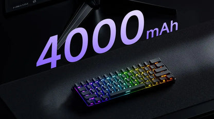 Teclado Gaming Mecânico Akko MonsGeek FUN60 Ultra com Interruptores Magnéticos, 60%, Rapid Trigger, 8K HE/TMR, Teclado Gamer Personalizado em Alumínio