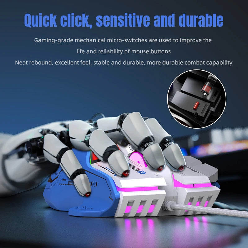 Mouse gaming cablato programmabile di fascia alta 12800dpi 12 tasti RGB per Windows IOS Home Office Laptop PC