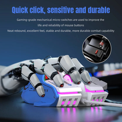 Mouse gaming cablato programmabile di fascia alta 12800dpi 12 tasti RGB per Windows IOS Home Office Laptop PC