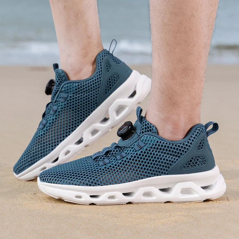 2026 Men Women Quick-Dry Wading Shoes Water Breathable AquaIn Upstream Antiskid Outdoor Sports Wearproof Beach Sneakers 39-46