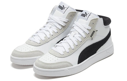 Baskets Puma Court Legend Mid blanches et noires 371119-02