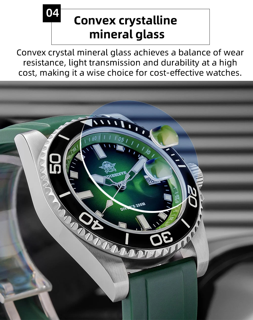 ADDIESDIVE AD2089 NEW Sports Watches Men's 41mm Quartz Watch Colorful Rotatable Bezel BWG9 Luminous 200m Waterproof Diving Watch