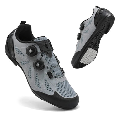Zapatillas de ciclismo de montaña para hombre sin cierre, sin calas, para bicicleta de carretera RB Speed; zapatillas de ciclismo sin calas, tipo sneaker, para pedales planos MTB, mujer