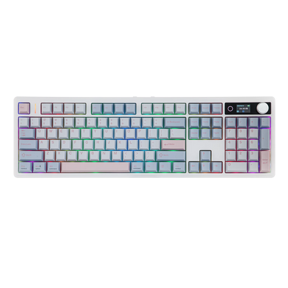 EPOMAKER TH108 V2 PRO 100% ANSI US Layout Wired/Bluetooth/2.4Ghz Wireless Mac Modifier Mechanical Keyboard with Screen & Knob