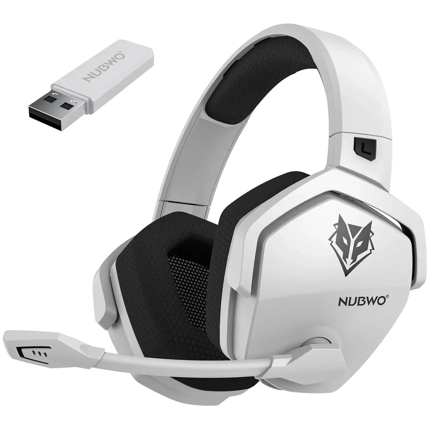 NUBWO G06 Pro Wireless Gaming Headset with Charging Station – Bluetooth 5.3 Gaming Headphones for PS5, PS4 & PC with ENC Microphone and 120-Hour Battery Life