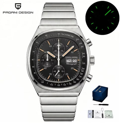 PAGANI DESIGN Men's Chronograph Watch Japan Miyota OS00 Movement Speed Tester Sapphire Waterproof Quartz Watch Reloj Hombre