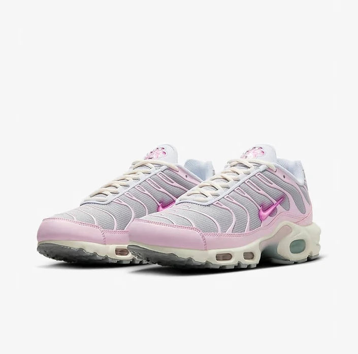 Nike Claw Print Limited Edition Full-Length Air Cushion Cushioning Training Women's Running Shoes New Air Max Plus High Grip Comfortable Fitness Sports Running Shoes Pink Series Fresh and Eye-Catching Fashionable Shopping Cas
