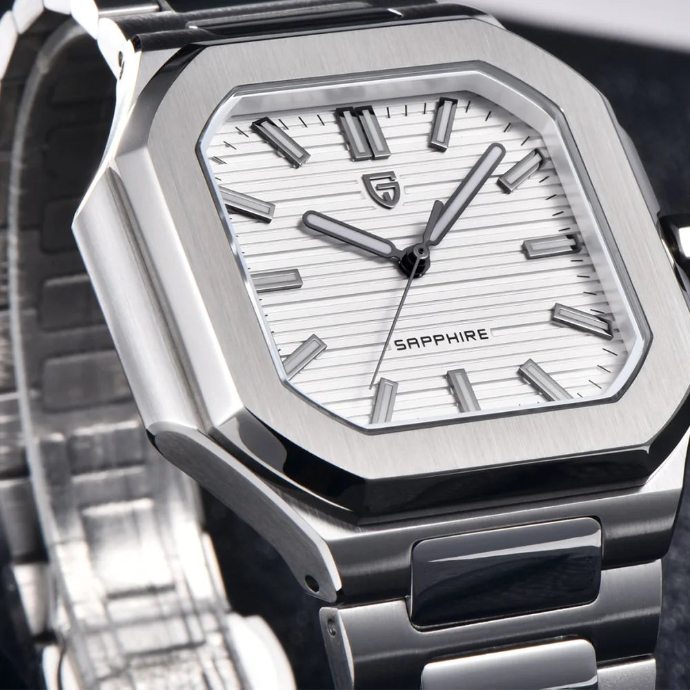 PAGANI DESIGN New V2 Men's Square Quartz Watch Top Luxury Brand Sports Waterproof Sapphire Stainless Steel Quartz Watch