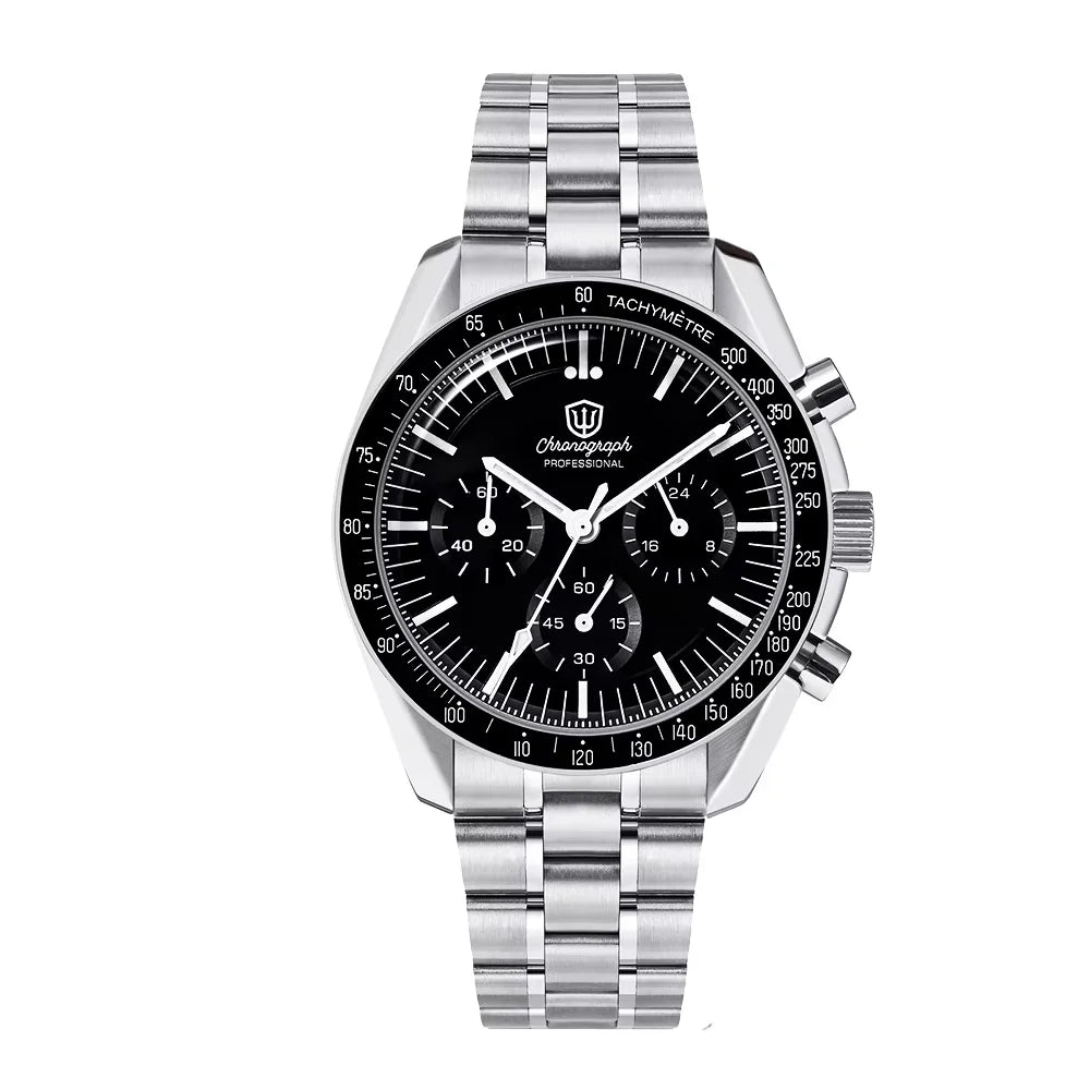 Reloj para hombre Watchdives New Wd1863 de cuarzo VK63, cronógrafo, cristal de zafiro abombado, resistente al agua, 39Mm, acero, marca líder, lujo, negocios