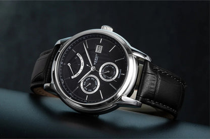 BERNY Luxury Automatic Watches for Men Fashion Elegant Mechanical Wristwatch Sapphire Date Week High-end Men's Dress Watch