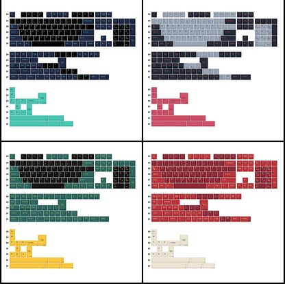 KBDiy GMK MarrsGreen Keycap tasti profilo Cherry Double Shot PBT ISO per kit tastiera meccanica gamer DIY Gaming Point KeyCap