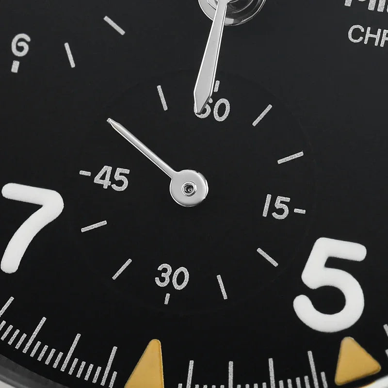 Orologio cronografo al quarzo Militado VK61 VK67, 39mm, cassa in acciaio inox 316L, 3 quadranti, impermeabile 100M, orologio militare multifunzione