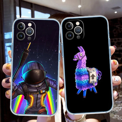 F-Fortnites-Poster transparente Handyhülle für Samsung Galaxy A04 A04S A14 A23 A34 A54 M23 M33 M52 M53