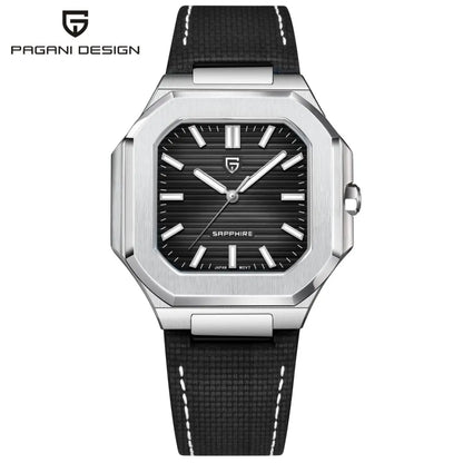 PAGANI DESIGN New V2 Men's Square Quartz Watch Top Luxury Brand Sports Waterproof Sapphire Stainless Steel Quartz Watch