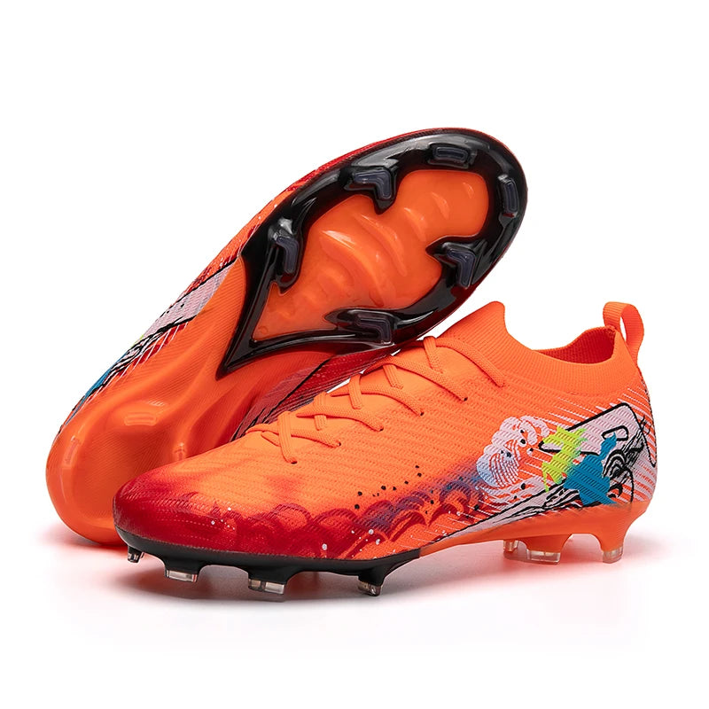 Chaussures de football pour hommes, bottes de football professionnelles originales, chaussures de terrain décontractées de haute qualité, ultra-légères, antidérapantes, pour activités de plein air.