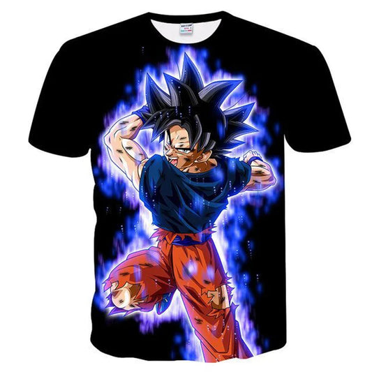 T-shirty męskie Dragon Ball Z, T-shirt dla chłopców, odzież dziecięca, letni krótki rękaw, dziecięcy top z motywem kreskówkowym, T-shirt dla małego chłopca