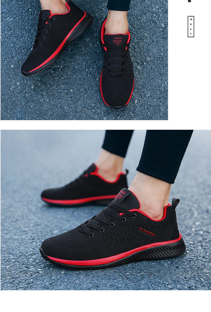 Zapatillas de running para hombre, transpirables, ligeras y cómodas, calzado casual masculino, tenis outdoor slip-on para caminar