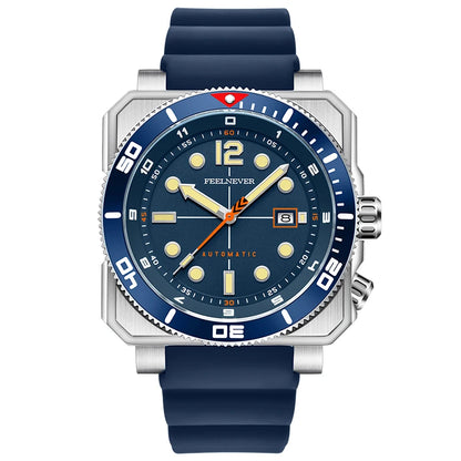 Orologio subacqueo automatico FeelNever 8215 da uomo, super luminoso, in acciaio 316, con vetro zaffiro, orologio sportivo meccanico maschile