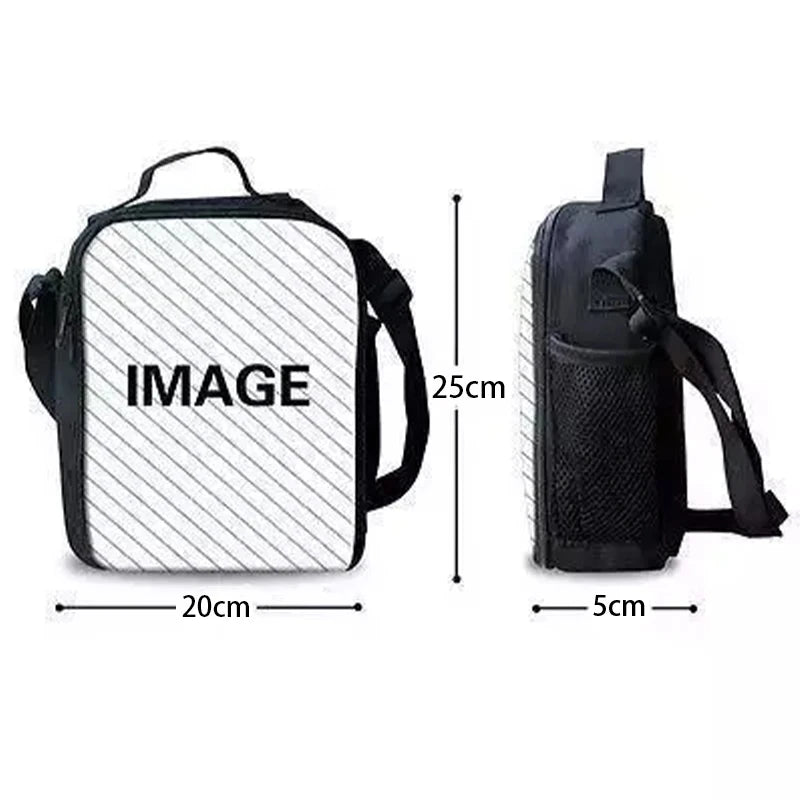 Bolsa térmica infantil grande Hot Game F-FortniteS con aislamiento, de gran capacidad, para niño, niña y estudiante, pícnic al aire libre, reutilizable, tipo nevera para almuerzo