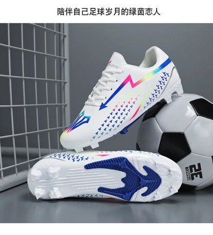 High Quality Mens Soccer Shoes Society Ultralight Turf Soccer Cleats Sneakers Training Football Boots Chuteira Campo 35-45