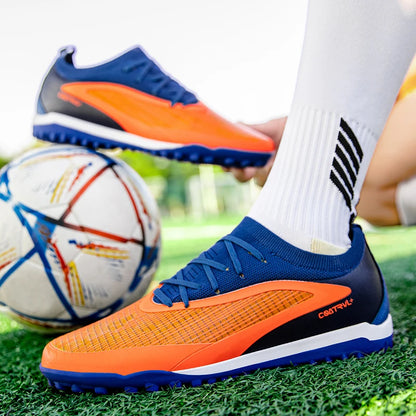 Botas de fútbol TF para hombre, zapatillas resistentes para cancha Society, transpirables para adulto, calzado masculino de fútbol para entrenamiento, alta calidad, con tacos