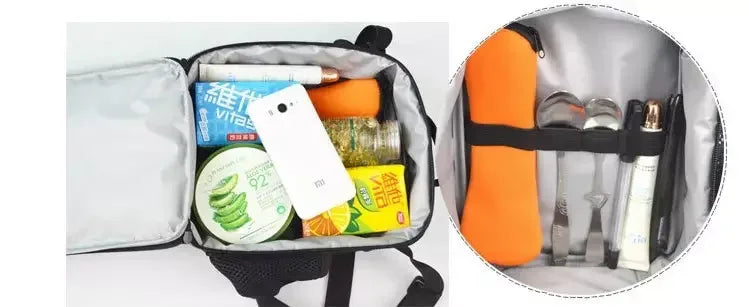 Borsa termica per bambini di grande capacità per ragazzi e ragazze, stile gioco F-FortniteS, per studenti, picnic all’aperto, lunch box termico refrigerante riutilizzabile