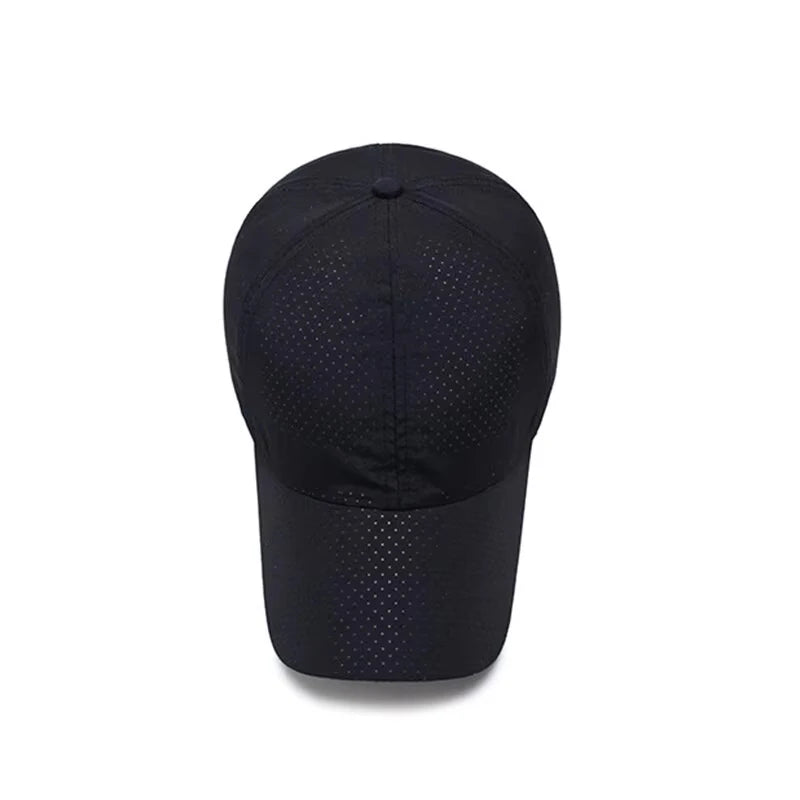 Casquette pour homme printemps-été, couleur unie, en maille ; casquette de baseball pour femme, automne, édition coréenne ; casquette anti-UV, en maille respirante, à visière