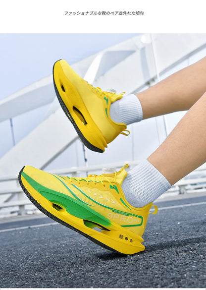 Running Shoes Carbon Board Speciality Marathon Men Sports Breathable Lightweight Women's Comfortable Athletic Nonskid Sneakers