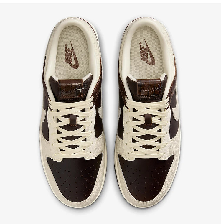 Nike Authentic Dunk Low da uomo, sneakers resistenti in pelle classica traspirante IH7333-200