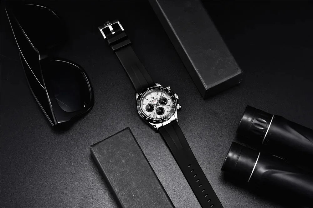 Nuovo originale PAGANI DESIGN PD-1664 orologio da uomo di lusso, movimento al quarzo giapponese VK63, zaffiro, impermeabile, cronografo, oro