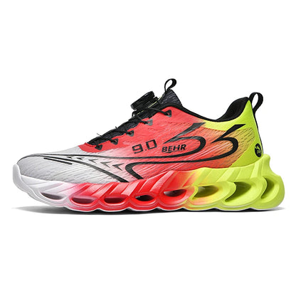 Unisex Sneakers Light Shock-absorbing Soft Soled Professional Running Training Shoes New Rotating Buckle Outdoor Running Shoes