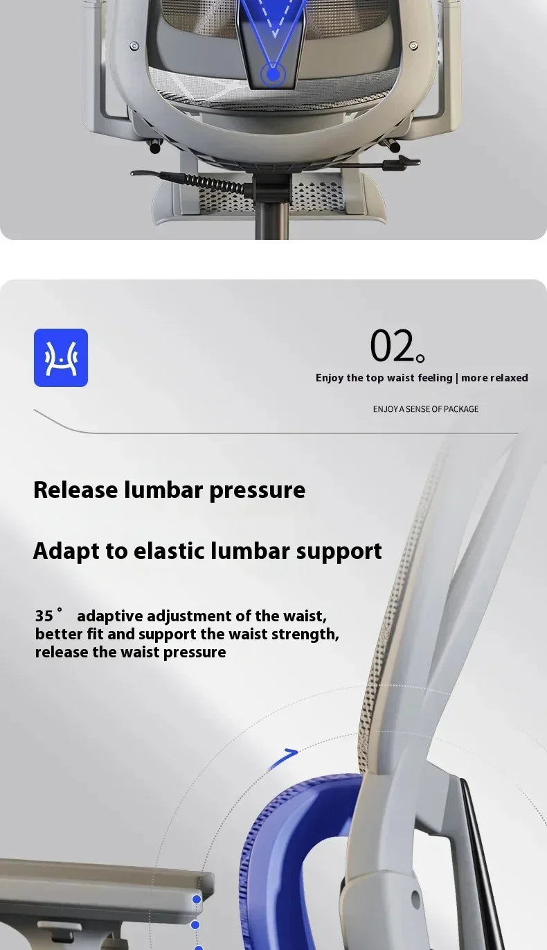 Ergonomic Gaming Chair with 3D Headrest, Adjustable Armrests, Lumbar Support, Reclining Computer Desk Chair with Footrest for Office & Gaming
