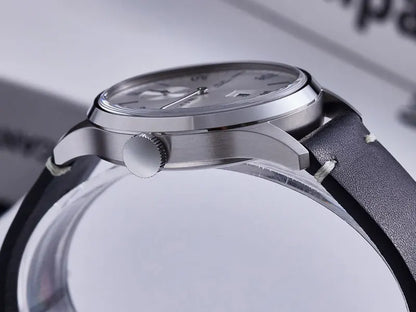 Milifortic 38MM Minimalist Jumping Hour Auto Watch Man R088 Sapphire Crystal 10ATM Vintage Stainless Steel Mechanical Watches