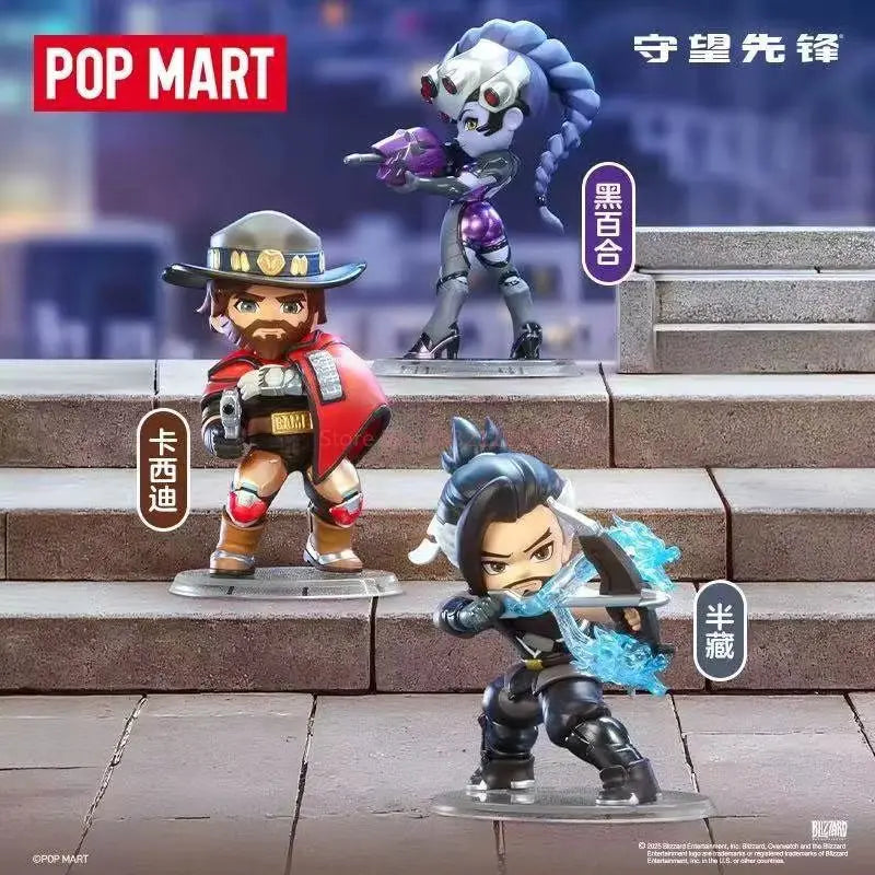 POP MART Genuine Overwatch Play Of The Game Series Blind Box PVC Collectible Figurines Desktop Ornaments Girl Toy Model For Fans