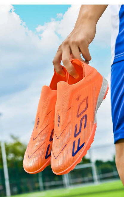 New Men Football Boots Non-Slip Match Grass Cleats High-top High-quality Soccer Shoes Futsal Sneakers Indoor Hot-selling Outdoor