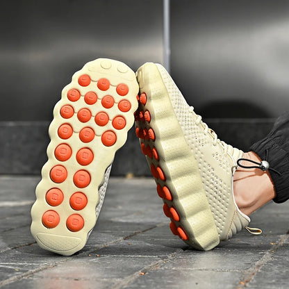 Brand Men Casual Shoes Thick Sole Soft Fashion Sneakers Summer Breathable Male Walking Shoes Zapatillas Hombre 88217 Mens Shoes